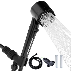 Shower Head with Handheld, Shower Heads High Pressure, High Flow Even with Low Water Pressure-Hand Held Showerhead Set,3 Modes Filtered Showerhead with 59Replacement Hose/Bracket/Cotton Filters Shower Head with Handheld, Shower Heads High Pressure, High Flow Even with Low Water Pressure-Hand Held Showerhead Set,3 Modes Filtered Showerhead with 59Replacement Hose/Bracket/Cotton Filters