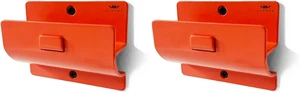 Orange Garage Storage Hooks - Heavy Duty Ladder Wall Mount, Wheelbarrow Hanger, Tool Holder, Hanging Brackets for Ladders, Folding Chairs (Pack of 2) Orange Garage Storage Hooks - Heavy Duty Ladder Wall Mount, Wheelbarrow Hanger, Tool Holder, Hanging Brackets for Ladders, Folding Chairs (Pack of 2)