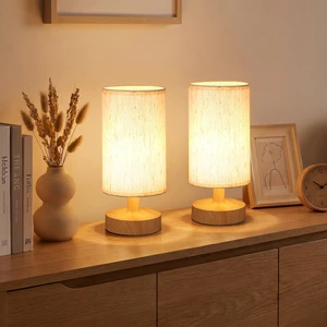 Cordless Table Lamp Rechargeable Small - 2 Pack Beige Wood, 4000mAh Battery Operated Lamp with Touch Control Stepless Dimming, Wireless Lamp for Bedside, Nightstand, Bedroom, Living Room Cordless Table Lamp Rechargeable Small - 2 Pack Beige Wood, 4000mAh Battery Operated Lamp with Touch Control Stepless Dimming, Wireless Lamp for Bedside, Nightstand, Bedroom, Living Room