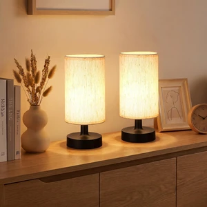 Cordless Table Lamp Rechargeable Small - 2 Pack Beige Black, 4000mAh Battery Operated Lamp with Touch Control Stepless Dimming, Wireless Lamp for Bedside, Nightstand, Bedroom, Living Room Cordless Table Lamp Rechargeable Small - 2 Pack Beige Black, 4000mAh Battery Operated Lamp with Touch Control Stepless Dimming, Wireless Lamp for Bedside, Nightstand, Bedroom, Living Room