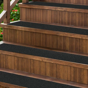 Outdoor Stair Treads Non-Slip 30" x 6" 8-Pack Waterproof 80-Grit Grip Tape Weather Resistant Exterior Grip Tape for Wooden Steps, Non Slip Stair Treads for Outdoor, Anti Skid Strips 80-Grit, Black Outdoor Stair Treads Non-Slip 30" x 6" 8-Pack Waterproof 80-Grit Grip Tape Weather Resistant Exterior Grip Tape for Wooden Steps, Non Slip Stair Treads for Outdoor, Anti Skid Strips 80-Grit, Black