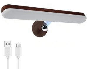 Rechargeable Vanity Light for Mirror, Dark Wood 4000mAh Battery, Touch Dimming, 3 Color Modes and 360° Adjustable Magnetic Design for Makeup Mirrors and Bathrooms Rechargeable Vanity Light for Mirror, Dark Wood 4000mAh Battery, Touch Dimming, 3 Color Modes and 360° Adjustable Magnetic Design for Makeup Mirrors and Bathrooms
