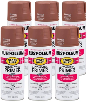 2067830-6PK Stops Rust Automotive Primer Spray, 12 oz, Flat Red, 6 Pack 2067830-6PK Stops Rust Automotive Primer Spray, 12 oz, Flat Red, 6 Pack