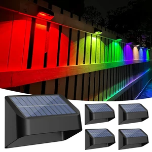 Brighter Solar Fence Lights RGB 8 Colors, Dusk to Dawn Deck Light, Fence Solar Lights Outdoor IP65 Waterproof, Solar Outdoor Lights for Backyard/Railing/Wall/Step/Patio(4 Pack) Brighter Solar Fence Lights RGB 8 Colors, Dusk to Dawn Deck Light, Fence Solar Lights Outdoor IP65 Waterproof, Solar Outdoor Lights for Backyard/Railing/Wall/Step/Patio(4 Pack)