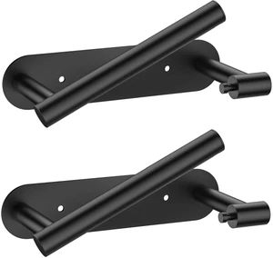 Commercial Toilet Paper Holder Wall Mount Bathroom Tissue Holder Matte Black 2 Pack | Adhesive or Screw | SUS304 Stainless Steel Rustproof | Pivoting Tissue Roll Holder | Round Base Commercial Toilet Paper Holder Wall Mount Bathroom Tissue Holder Matte Black 2 Pack | Adhesive or Screw | SUS304 Stainless Steel Rustproof | Pivoting Tissue Roll Holder | Round Base