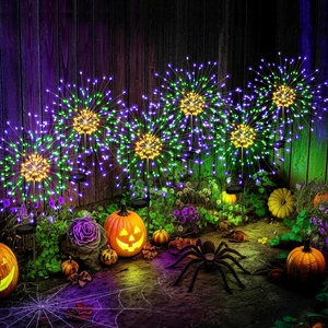 Solar Firework Garden Lights Outdoor, Purple/Yellow/Green, 6 Pack 120 LEDs, Waterproof, Fairy Garden Decor, Auto On/Off, Solar Powered, for Yard, Patio, Porch, Flower Pot, Pathway Solar Firework Garden Lights Outdoor, Purple/Yellow/Green, 6 Pack 120 LEDs, Waterproof, Fairy Garden Decor, Auto On/Off, Solar Powered, for Yard, Patio, Porch, Flower Pot, Pathway