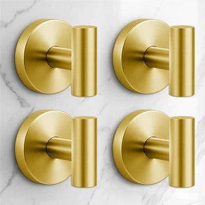Heavy Duty Suction Cup Hooks for Glass Window,Tile,Mirror,Removable Shower Hooks for Inside Shower,Metal Towel Hooks for Bathroom,4 Pack(Gold) Heavy Duty Suction Cup Hooks for Glass Window,Tile,Mirror,Removable Shower Hooks for Inside Shower,Metal Towel Hooks for Bathroom,4 Pack(Gold)