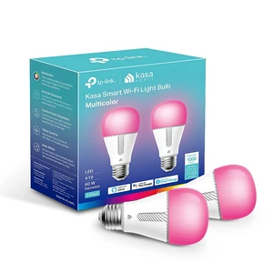 Light Bulbs KL135P2, 1000LM, Dimmable Smart WiFi Light Bulb, A19 16M Color Changing, Works with Alexa and Google Home, 2.4GHz Wi-Fi only, No Hub Required, 2-Pack Light Bulbs KL135P2, 1000LM, Dimmable Smart WiFi Light Bulb, A19 16M Color Changing, Works with Alexa and Google Home, 2.4GHz Wi-Fi only, No Hub Required, 2-Pack