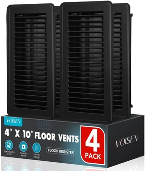 Floor Register 4x10, 4 Pack Black Floor Register Vents Heavy Duty Steel Walkable Floor Vents,Vent Covers for Home Floor Floor Register 4x10, 4 Pack Black Floor Register Vents Heavy Duty Steel Walkable Floor Vents,Vent Covers for Home Floor