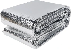 Window Insulation Roll, 24IN x 20FT Reflective Heat Shield Bubble Film, Double-Sided Aluminum Foil Insulation, Weatherproof Garage Door Cover for Windows, RV, Basement, Winter & Summer Window Insulation Roll, 24IN x 20FT Reflective Heat Shield Bubble Film, Double-Sided Aluminum Foil Insulation, Weatherproof Garage Door Cover for Windows, RV, Basement, Winter & Summer