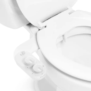 Fresh Spa Adjustable, Bidet Attachment FSA-25 for Toilet Seats with Adjustable Single Nozzle, Side Arm Control, Thin Profile, White (Dual Temperature) Fresh Spa Adjustable, Bidet Attachment FSA-25 for Toilet Seats with Adjustable Single Nozzle, Side Arm Control, Thin Profile, White (Dual Temperature)