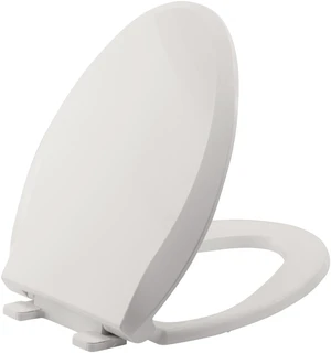 Durable Elongated Toilet Seat with Slow Soft Close - Easy to Install and Clean, Never Loosens - White, Fits Most Elongated Toilets Biscuit Durable Elongated Toilet Seat with Slow Soft Close - Easy to Install and Clean, Never Loosens - White, Fits Most Elongated Toilets Biscuit