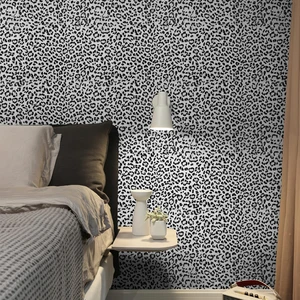 Leopard Print Peel and Stick Wallpaper, Waterproof Removable Self Adhesive Textured Wall Paper, Black and White Unique Funky Cheetah Contact Paper for Bedroom and Bathroom 120"X17.3"(14.4 sq. ft) Leopard Print Peel and Stick Wallpaper, Waterproof Removable Self Adhesive Textured Wall Paper, Black and White Unique Funky Cheetah Contact Paper for Bedroom and Bathroom 120"X17.3"(14.4 sq. ft)