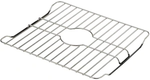 304 Stainless Steel Sink Protector Rack Rust-Resistant Grid for Kitchen Sink Bottom, Scratch Prevention, Drainage Support, Fits Sinks 16.15" x 12.4", Center Drain Hole Required 304 Stainless Steel Sink Protector Rack Rust-Resistant Grid for Kitchen Sink Bottom, Scratch Prevention, Drainage Support, Fits Sinks 16.15" x 12.4", Center Drain Hole Required
