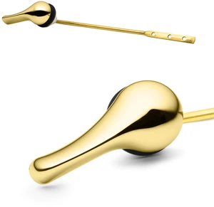 Polished Brass Finish Front Mount Toilet Handle Replacement Kit, Universal Toilet Tank Flush Lever Fits Most Standard Front-Mount Toilet Tanks Polished Brass Finish Front Mount Toilet Handle Replacement Kit, Universal Toilet Tank Flush Lever Fits Most Standard Front-Mount Toilet Tanks