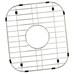 Kitchen Sink Grid and Sink Protectors, 12 5/8'' x 14 5/16'' Sink Grids Stainless Steel Sink Grid Protectors, Sink Bottom Grid, 12 5/8" x 14 5/16" Grid With Center Drain For Double Bowl Sink Kitchen Sink Grid and Sink Protectors, 12 5/8'' x 14 5/16'' Sink Grids Stainless Steel Sink Grid Protectors, Sink Bottom Grid, 12 5/8" x 14 5/16" Grid With Center Drain For Double Bowl Sink