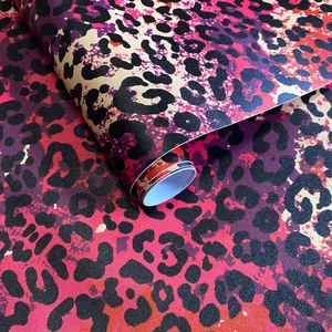 Hot Pink Leopard Print Peel and Stick Wallpaper, 17.3" x 400" Waterproof Removable Self Adhesive Wallpaper, Unique Funky Cheetah Contact Paper for Bedroom, Bathroom, Decor Hot Pink Leopard Print Peel and Stick Wallpaper, 17.3" x 400" Waterproof Removable Self Adhesive Wallpaper, Unique Funky Cheetah Contact Paper for Bedroom, Bathroom, Decor