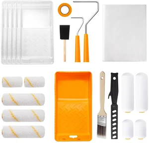 Mini Paint Roller Kit 22 Pieces, 4" 2" Paint Rollers Foam Brush Small Foam Microfiber Paint Roller Covers with Paint Tray Liners, tape, Paint Roller Frame, 1.5 Brush for Painting Walls Mini Paint Roller Kit 22 Pieces, 4" 2" Paint Rollers Foam Brush Small Foam Microfiber Paint Roller Covers with Paint Tray Liners, tape, Paint Roller Frame, 1.5 Brush for Painting Walls