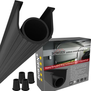 Garage Door Bottom Seals Weatherproof Weatherstrip Threshold Buffering Sealing 2 Doors EPDM Rubber Weather Resistance Gasket Black 5/16 Inch T-End, 20FT Long Garage Door Bottom Seals Weatherproof Weatherstrip Threshold Buffering Sealing 2 Doors EPDM Rubber Weather Resistance Gasket Black 5/16 Inch T-End, 20FT Long
