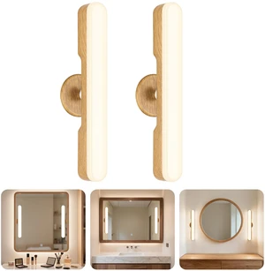 Set of 2 Wireless Vanity Makeup Lights for Mirror, Rechargeable LED Stick On Light Bar for Bathroom Mirror with Dimmable 3 CCT, Long Battery Life Cordless Light for Vanity Desk(Light Brown) Set of 2 Wireless Vanity Makeup Lights for Mirror, Rechargeable LED Stick On Light Bar for Bathroom Mirror with Dimmable 3 CCT, Long Battery Life Cordless Light for Vanity Desk(Light Brown)