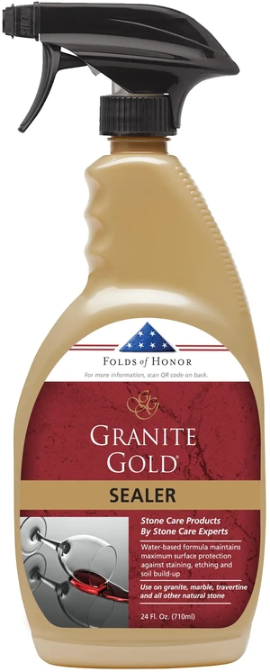 Sealer for Natural Stone, 24 oz Spray Water-Based Sealant Repels Stains & Etching on, Marble and Travertine - Food-Prep Area Safe - Made in the USA Sealer for Natural Stone, 24 oz Spray Water-Based Sealant Repels Stains & Etching on, Marble and Travertine - Food-Prep Area Safe - Made in the USA