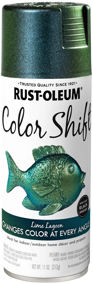 Color Shift Lime Lagoon Spray Paint Color-Shifting Finish, Crafts, Décor & Accent Projects, Changes Color With Light & Angle, 11 Oz Color Shift Lime Lagoon Spray Paint Color-Shifting Finish, Crafts, Décor & Accent Projects, Changes Color With Light & Angle, 11 Oz