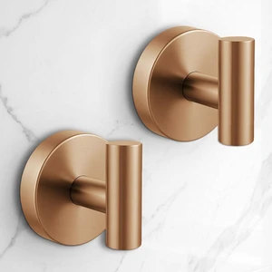 Heavy Duty Suction Cup Hooks for Glass Window,Tile,Mirror,Removable Shower Hooks for Inside Shower,Metal Towel Hooks for Bathroom,2 Pack(Bronze) Heavy Duty Suction Cup Hooks for Glass Window,Tile,Mirror,Removable Shower Hooks for Inside Shower,Metal Towel Hooks for Bathroom,2 Pack(Bronze)