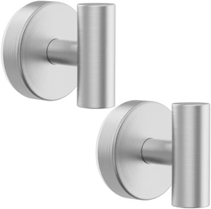 Suction Cup Hooks, Shower Hooks for Inside Shower Removable Towel Hooks for Bathroom Window Glass Mirror Tile, Bath Robe Looafh Hook for Hanging Waterproof & Rustproof, Silver(2 Pack) Suction Cup Hooks, Shower Hooks for Inside Shower Removable Towel Hooks for Bathroom Window Glass Mirror Tile, Bath Robe Looafh Hook for Hanging Waterproof & Rustproof, Silver(2 Pack)