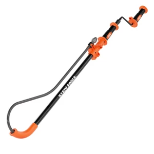53017 3-Foot Steel Toilet Auger, Toilet Snake Drain Clog Remover, Hybrid Manual Drill Operation, Plumbing Snake for Drains 53017 3-Foot Steel Toilet Auger, Toilet Snake Drain Clog Remover, Hybrid Manual Drill Operation, Plumbing Snake for Drains
