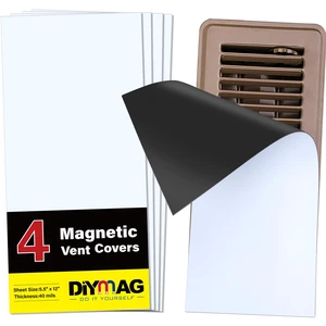 Magnetic Vent Covers-5.5" x 12",4 Pack Vents Cover Strong Vents Cover for Decorative Floor Standard Air Registers Wall and Ceiling Register Homes and RV HVAC Magnetic Vent Covers-5.5" x 12",4 Pack Vents Cover Strong Vents Cover for Decorative Floor Standard Air Registers Wall and Ceiling Register Homes and RV HVAC