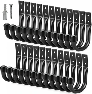 24-piece Heavy Duty Garage Storage Hooks, Bike Hooks for Garage Wall, Utility Garage Hooks, Wall Mount J Hook for Hanging, Large Metal Storage Organizer Tool, Extension Cord Hanger 24-piece Heavy Duty Garage Storage Hooks, Bike Hooks for Garage Wall, Utility Garage Hooks, Wall Mount J Hook for Hanging, Large Metal Storage Organizer Tool, Extension Cord Hanger