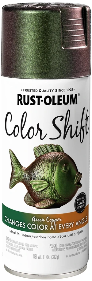 Color Shift Green Copper Spray Paint Color-Shifting Finish, Crafts, Décor & Accent Projects, Changes Color With Light & Angle, 11 Oz Color Shift Green Copper Spray Paint Color-Shifting Finish, Crafts, Décor & Accent Projects, Changes Color With Light & Angle, 11 Oz