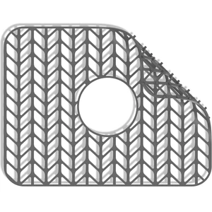 Sink Protectors for Kitchen Sink Grid 16-3/16" X 12-1/2", Centered Drain for Single Sink Bowl with Corner Radius 4-11/16" Kitchen Mat Sink Protectors for Kitchen Sink Grid 16-3/16" X 12-1/2", Centered Drain for Single Sink Bowl with Corner Radius 4-11/16" Kitchen Mat