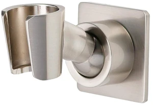 Shower Head Holder Handheld Shower Wand Bracket Adhesive Shower Wall Mount Holder Brass Shower Spray Holder Brushed Nickel, Drill Free Glue Installation Shower Head Holder Handheld Shower Wand Bracket Adhesive Shower Wall Mount Holder Brass Shower Spray Holder Brushed Nickel, Drill Free Glue Installation