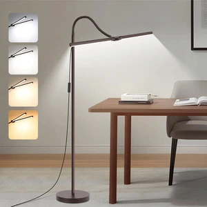 Floor Lamp, 18W/2000LM Bright LED Floor Lamp with Double Head, Adjustable Gooseneck Dimmable Craft Light for Sewing Tatoo Makeup, Eye Caring Brown Reading Floor Lamps for Living Room Bedroom Office Floor Lamp, 18W/2000LM Bright LED Floor Lamp with Double Head, Adjustable Gooseneck Dimmable Craft Light for Sewing Tatoo Makeup, Eye Caring Brown Reading Floor Lamps for Living Room Bedroom Office