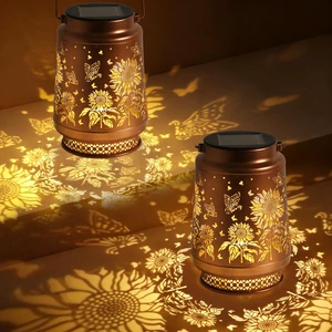 2 Pack Sunflower Solar Lanterns Outdoor Waterproof, Garden Decor Birthday Gifts for Women Mom Grandma Sister, Metal Hanging Solar Lights Outside Decorative for Backyard Patio Lawn Pathway Landscape 2 Pack Sunflower Solar Lanterns Outdoor Waterproof, Garden Decor Birthday Gifts for Women Mom Grandma Sister, Metal Hanging Solar Lights Outside Decorative for Backyard Patio Lawn Pathway Landscape