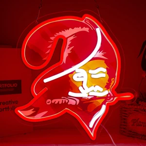 Buccaneers Football Neon Signs Led Sign for Wall Decor Rugby Team Light Up Sign Suitable for Man Cave Office Bar Pub Wall Art Gifts for Teen Boys Buccaneers Football Neon Signs Led Sign for Wall Decor Rugby Team Light Up Sign Suitable for Man Cave Office Bar Pub Wall Art Gifts for Teen Boys