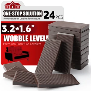 Furniture Leveler 24pcs Kit Size Variety | Multi-Purpose Rubber Shim for Leveling Feet Stable | Anti-Wobble Pad for Uneven Table, Dresser Leg, Toliet and More Furniture | Prevent from Wobbling Furniture Leveler 24pcs Kit Size Variety | Multi-Purpose Rubber Shim for Leveling Feet Stable | Anti-Wobble Pad for Uneven Table, Dresser Leg, Toliet and More Furniture | Prevent from Wobbling