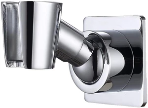 Shower Head Holder, Adjustable Handheld Brass Shower Head Bracket, Wall Mount Holder, Drill Free Glue Installation (Polished Chrome) Shower Head Holder, Adjustable Handheld Brass Shower Head Bracket, Wall Mount Holder, Drill Free Glue Installation (Polished Chrome)