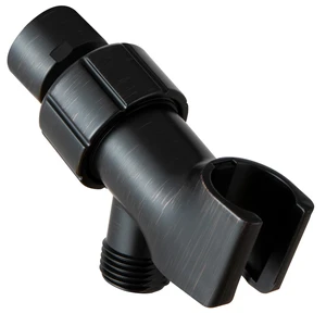 Shower Head Holder with Solid Metal Ball for Handheld Shower Head, Oil Rubbed Bronze Adjustable Shower Arm Mount for Connecting, 1/2 in IPS Female Inlet and Male Outlet Shower Head Holder with Solid Metal Ball for Handheld Shower Head, Oil Rubbed Bronze Adjustable Shower Arm Mount for Connecting, 1/2 in IPS Female Inlet and Male Outlet