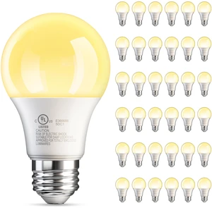 36 Pack A19 LED Light Bulbs Soft Warm White 2700K, 60 Watt Equivalent 9W Non-Dimmable E26 Base Energy Saving Warm Light Lamp Bulb, 800LM 120V, for Home, Bedroom, Living Room 36 Pack A19 LED Light Bulbs Soft Warm White 2700K, 60 Watt Equivalent 9W Non-Dimmable E26 Base Energy Saving Warm Light Lamp Bulb, 800LM 120V, for Home, Bedroom, Living Room
