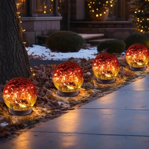 Solar Globe Lights Outdoor Waterproof-Solar Balls-Solar Garden Lights Orbs Solar Globe Lights for Outside 6 Pack Cracked Glass Ball for Lawn Patio Yard Backyard Decorations Solar Globe Lights Outdoor Waterproof-Solar Balls-Solar Garden Lights Orbs Solar Globe Lights for Outside 6 Pack Cracked Glass Ball for Lawn Patio Yard Backyard Decorations
