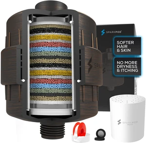 23 Stage Shower Head Filter for Dry Hair and Skin - High Output Universal Shower Filters to Remove Toxic Chemicals, Chlorine & Heavy Metals (Vintage Oil-Rubbed Bronze) 23 Stage Shower Head Filter for Dry Hair and Skin - High Output Universal Shower Filters to Remove Toxic Chemicals, Chlorine & Heavy Metals (Vintage Oil-Rubbed Bronze)