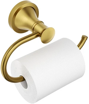 Toilet Paper Holder Wall Mounted Bathroom Tissue Holder Brushed Gold Pivoting Tissue Roll Holder, High Quality Stainless Steel Hand Towel Ring Rustproof, Bathroom Accessories,Toilet Storage Toilet Paper Holder Wall Mounted Bathroom Tissue Holder Brushed Gold Pivoting Tissue Roll Holder, High Quality Stainless Steel Hand Towel Ring Rustproof, Bathroom Accessories,Toilet Storage
