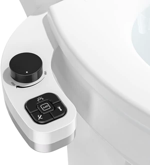Bidet Attachment for Toilet, Dual Nozzle (Frontal and Rear Wash) Non-Electric Fresh Water Bidet Toilet Seat Attachment with Nozzle Self Cleaning, Adjustable Water Pressure (Black) Bidet Attachment for Toilet, Dual Nozzle (Frontal and Rear Wash) Non-Electric Fresh Water Bidet Toilet Seat Attachment with Nozzle Self Cleaning, Adjustable Water Pressure (Black)