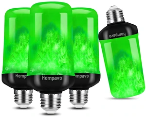 Upgraded Flame Light Bulbs for Home Decor with Upside Down Effect 4-Mode LED E26/E27 Flickering Light Bulbs for Halloween Christmas Party Patio Porch Indoor & Outdoor Decorations - 4 Green Upgraded Flame Light Bulbs for Home Decor with Upside Down Effect 4-Mode LED E26/E27 Flickering Light Bulbs for Halloween Christmas Party Patio Porch Indoor & Outdoor Decorations - 4 Green