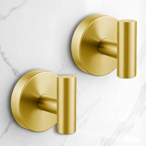 Heavy Duty Suction Cup Hooks for Glass Window,Tile,Mirror,Removable Shower Hooks for Inside Shower,Metal Towel Hooks for Bathroom,2 Pack(Gold) Heavy Duty Suction Cup Hooks for Glass Window,Tile,Mirror,Removable Shower Hooks for Inside Shower,Metal Towel Hooks for Bathroom,2 Pack(Gold)