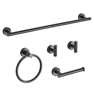 Oil Rubbed Bronze Bathroom Hardware Set 5 Piece with Towel Racks for Bathroom, SUS304 Stainless Steel Bath Towel Bar Set, 24 Inch Wall Mounted Accessories Kit Oil Rubbed Bronze Bathroom Hardware Set 5 Piece with Towel Racks for Bathroom, SUS304 Stainless Steel Bath Towel Bar Set, 24 Inch Wall Mounted Accessories Kit