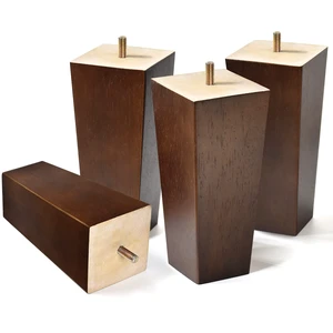 6 inch Sofa Legs Wood Furniture Legs Pack of 4 Pyramid Couch Legs Mid-Century Modern Brown Replacement Legs for Chair Recliner 6 inch Sofa Legs Wood Furniture Legs Pack of 4 Pyramid Couch Legs Mid-Century Modern Brown Replacement Legs for Chair Recliner