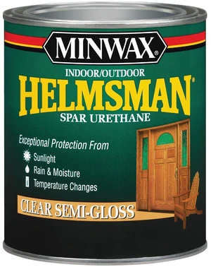 Helmsman Indoor/Outdoor Spar Urethane, Quart, Semi-Gloss Helmsman Indoor/Outdoor Spar Urethane, Quart, Semi-Gloss